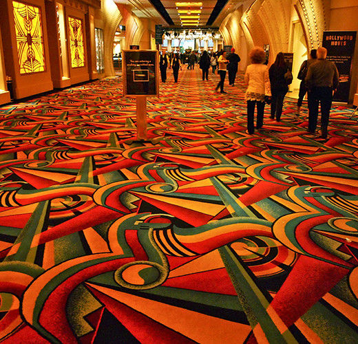 Machine-Made Luxury Pattern Carpet for Fireproof Banquet Hall Flooring in Hotels