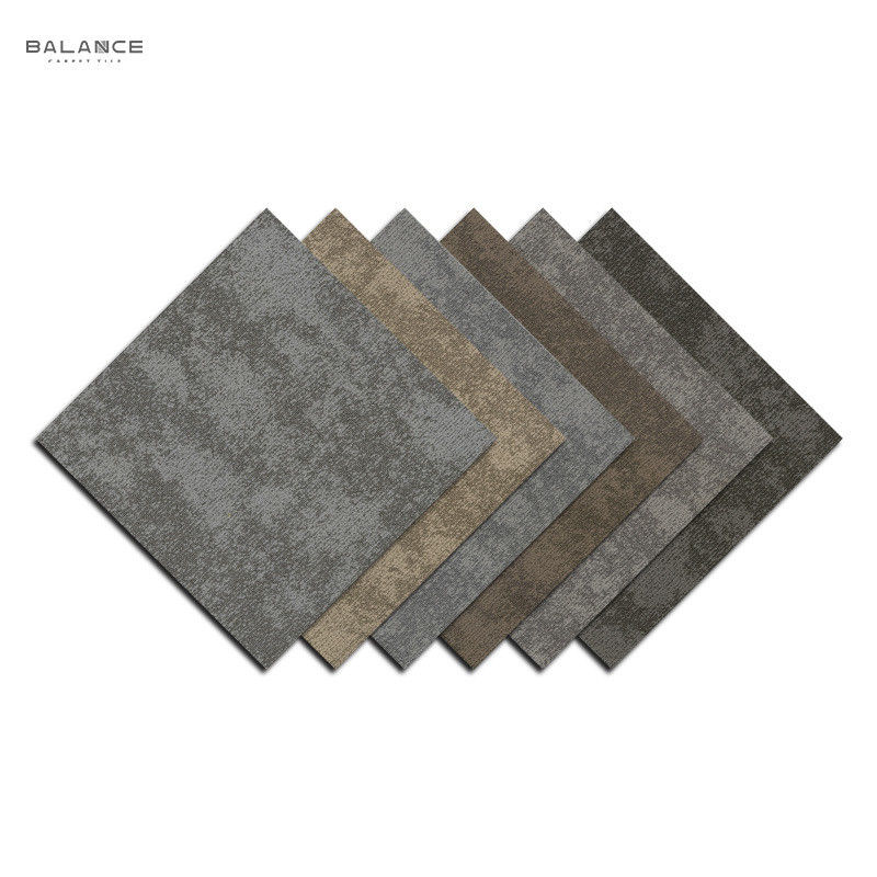 Cut Pile Mulit Level Loop Pile Construction Modern Design Thick Carpet Tile For Office