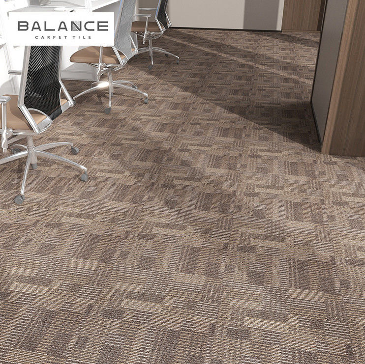 Glass Fiber Reinforce PVC Backing Modular Carpet Tiles for Office Room and Commercial