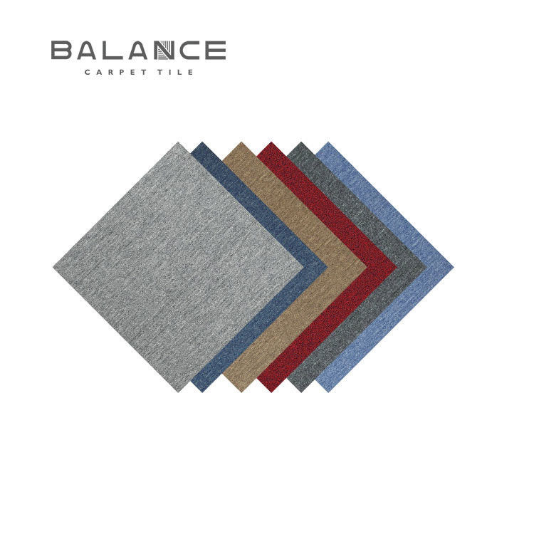 Fireproof Non Slip 50*50 Carpet Tiles in Modern Style for Commercial Office Flooring
