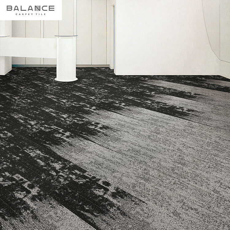 Custom Size Rectangle Tufted Pvc Backed Nylon Carpet Tiles for Office and Gym Floors