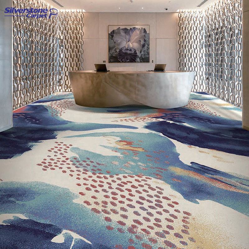 Medium Pile Modern Style Large 5 Star Design Banquet Hall Hotel Carpet Tapis For Hotel