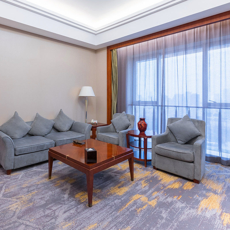 80% Wool and 20% Nylon Modern Fireproof Printed Wall-to-Wall Carpet for Hotel Room