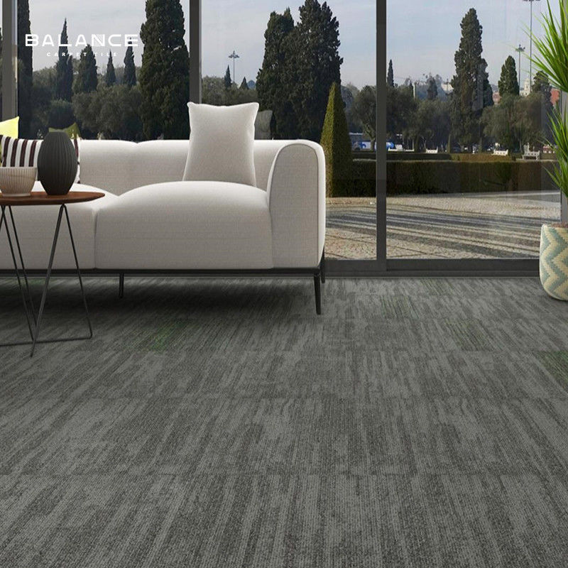 Nylon Modular Carpet Tiles for Commercial Office Floor Total Thickness Approx 6.0mm